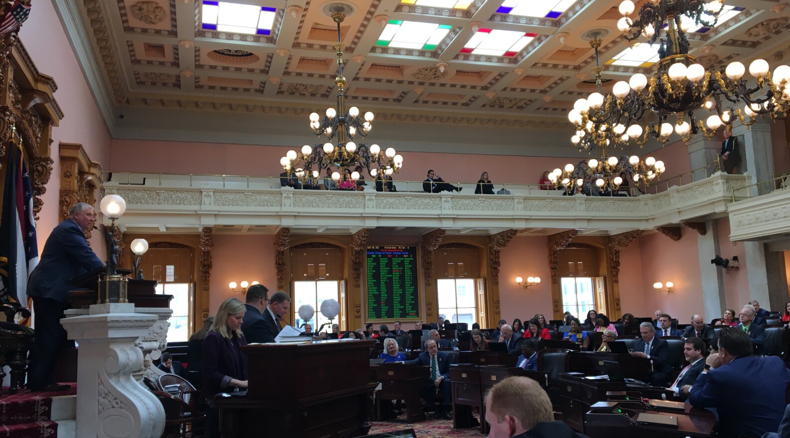 The Ohio House in voting session on Wednesday.